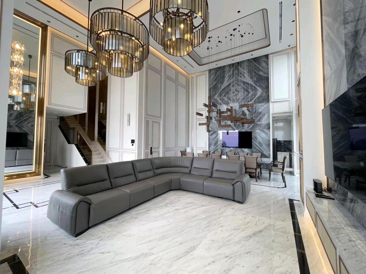 CondoRama9, Petchburi, RCA : 📌For RENT & SALE Rental and Sale | The ESSE at Singha Complex Penthouse - 3B (244 SQM) 500,000 THB / Month / 129MB