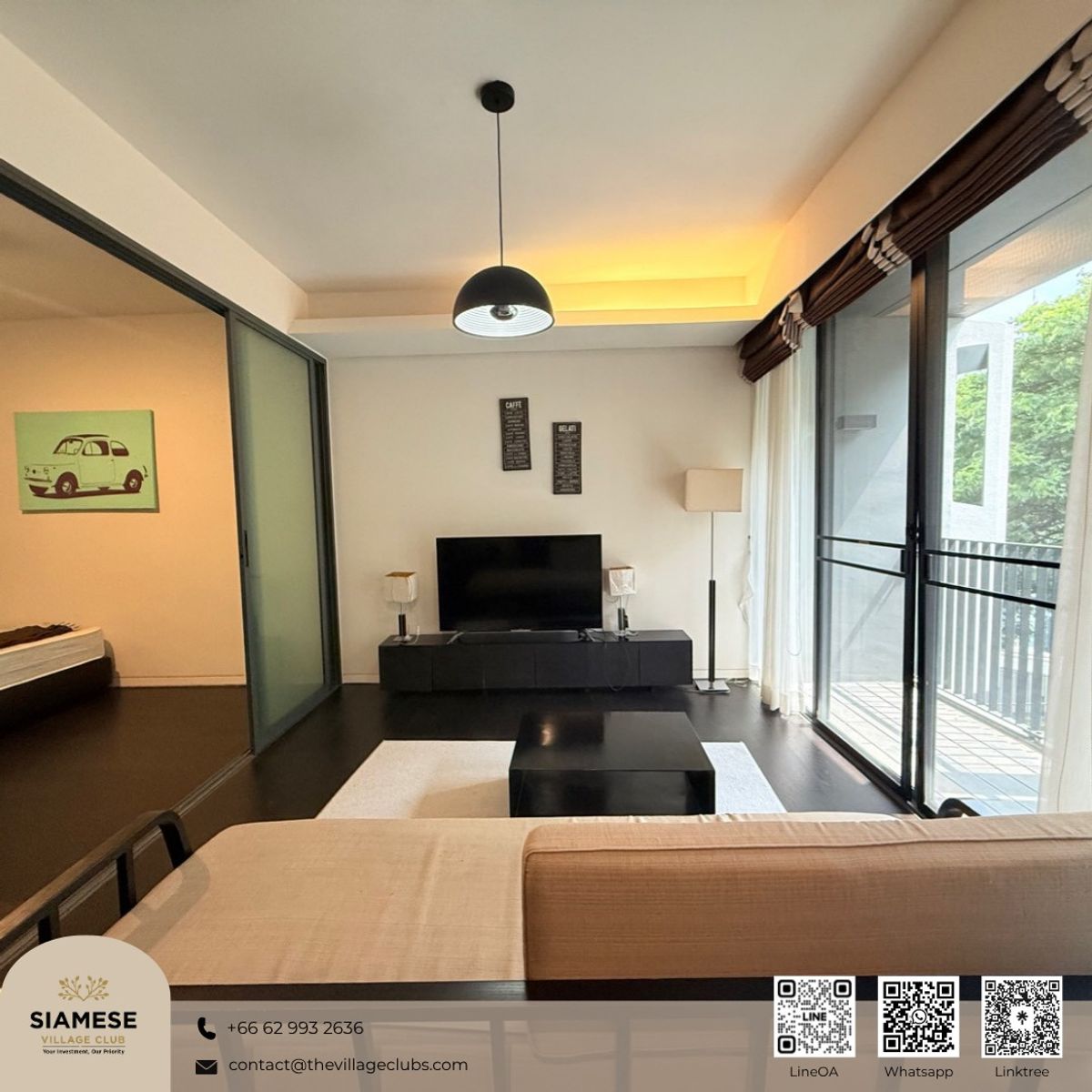 For RentCondoSukhumvit, Asoke, Thonglor : Siamese Gioia Sukhumvit 31 has a room for rent. Full furniture, ready!