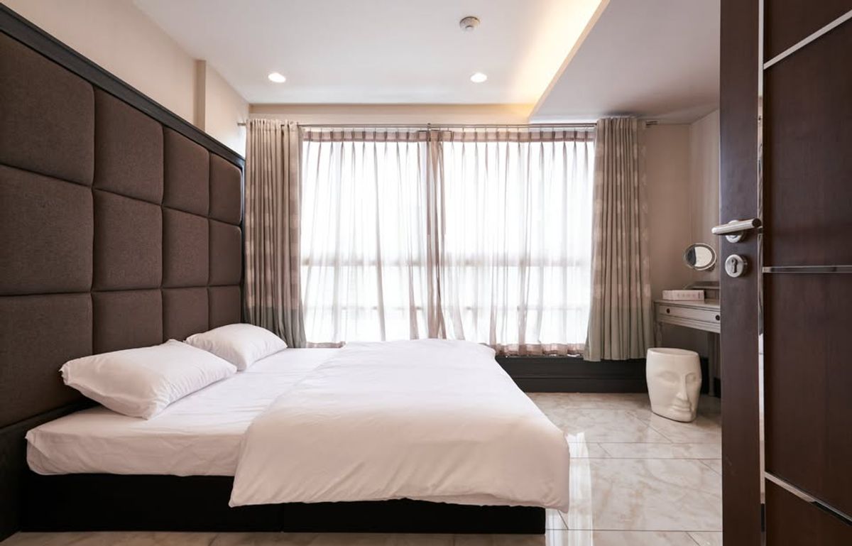 ให้เช่าคอนโดราชเทวี พญาไท : Pathumwan Resort Condo🏙️ ห้องตกแต่งใหม่ ห้องมุม✨ 2Bedrooms only 36K/month