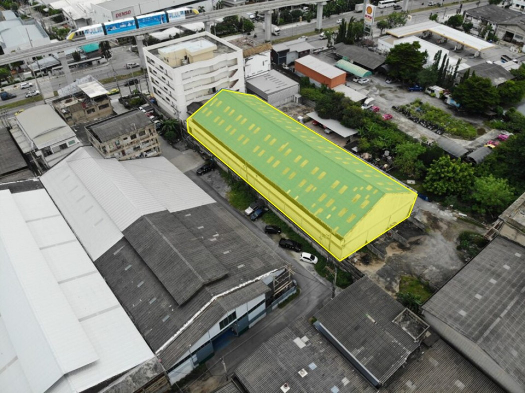 For RentWarehouseSamut Prakan,Samrong : Warehouse for Rent 1,260 SQM on Thepharak Rd, Prime Location Near MRT Tipawan – Ideal for Storage, Logistics, Parking, or Sports