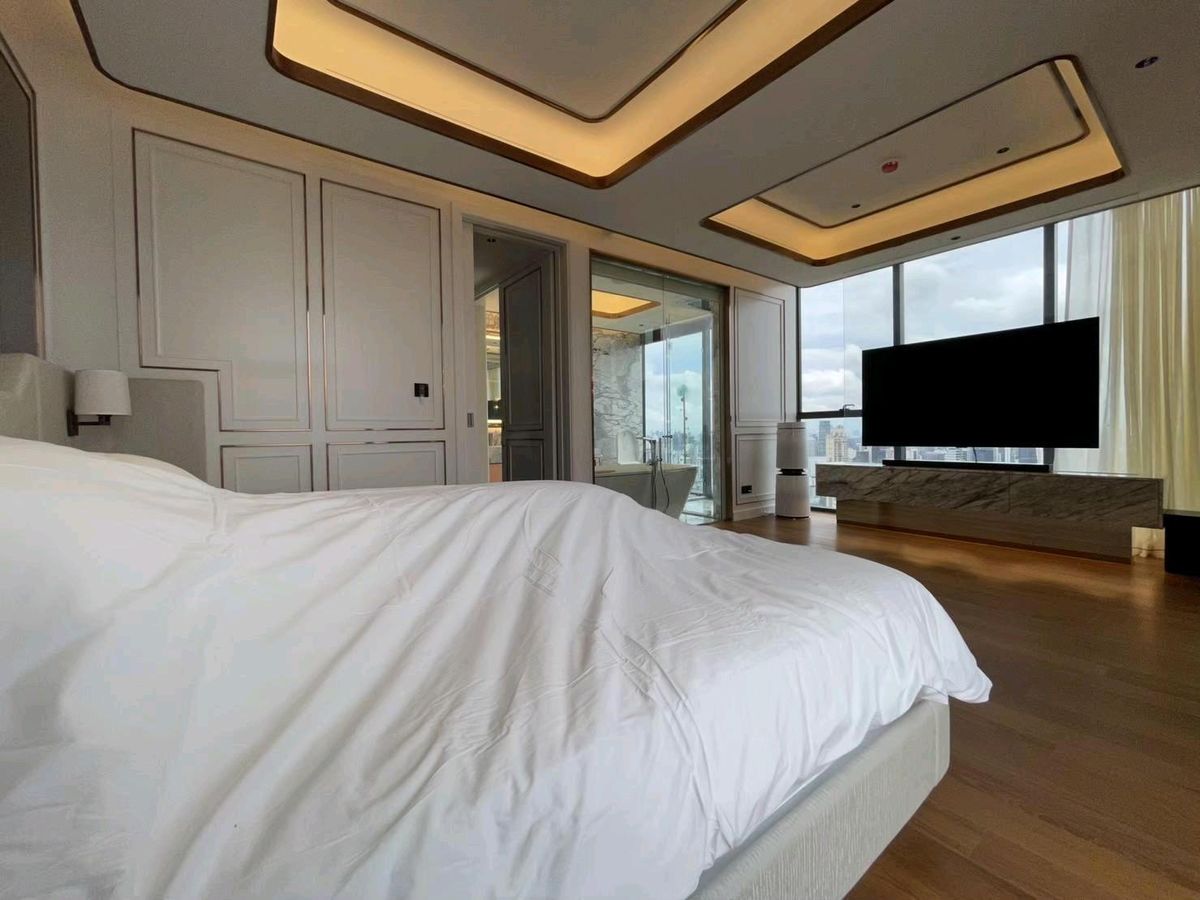 CondoRama9, Petchburi, RCA : 📌For RENT & SALE Rental and Sale | The ESSE at Singha Complex Penthouse - 3B (244 SQM) 500,000 THB / Month / 129MB