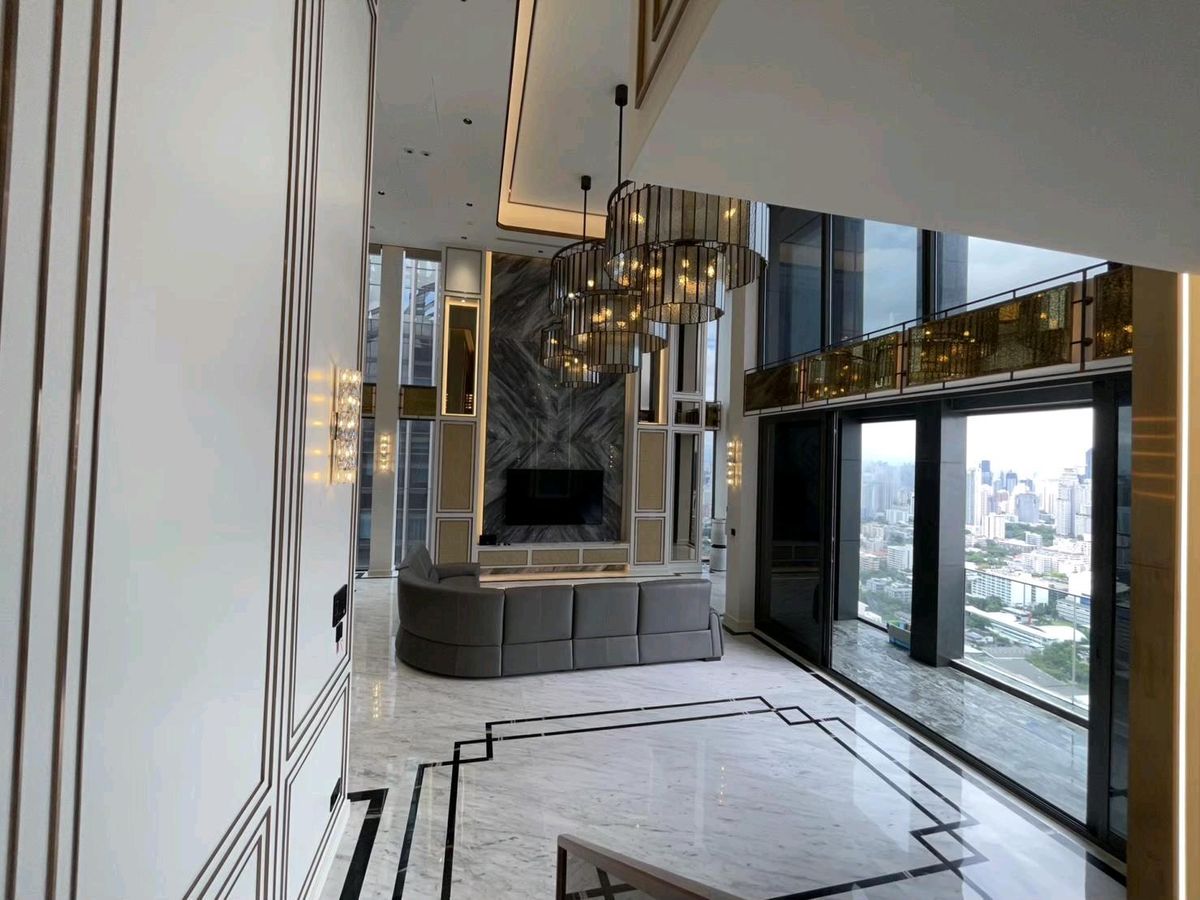 CondoRama9, Petchburi, RCA : 📌For RENT & SALE Rental and Sale | The ESSE at Singha Complex Penthouse - 3B (244 SQM) 500,000 THB / Month / 129MB