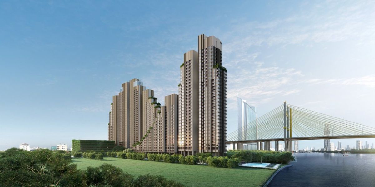 ขายดาวน์คอนโดราษฎร์บูรณะ สุขสวัสดิ์ : Sale!  Executive floor/ H building Panoramic River view 