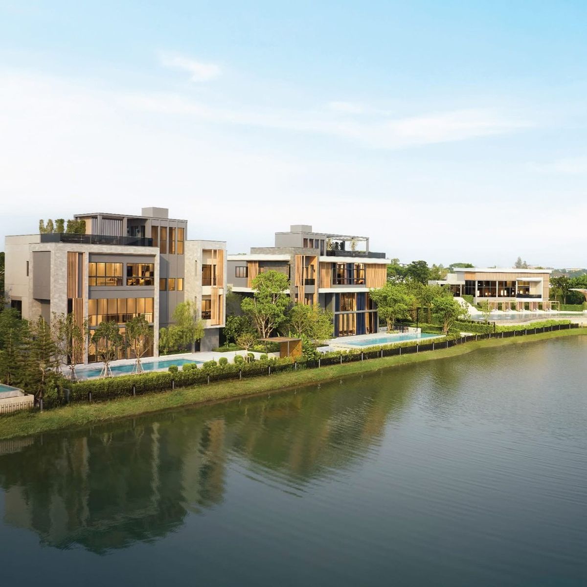 ขายบ้านลาดกระบัง สุวรรณภูมิ : Lake Legend บางนา สุวรรณภูมิ The Dual Luxury Two Masterpieces Lakeside House & Garden Villa Only 99 MB*  Code : H8226