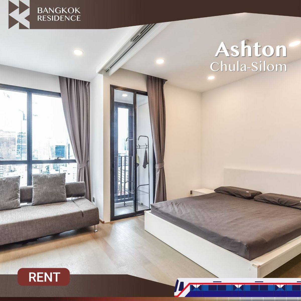 For RentCondoSiam Paragon ,Chulalongkorn,Samyan :  Ashton Chula-Silom 🛏️ Renovated unit, Move-in ready 💚 Near MRT Samyan 