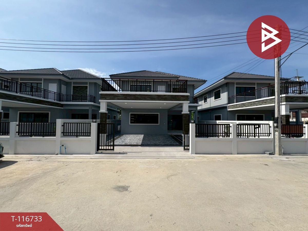 ขายบ้านนครปฐม : ขายบ้านเดี่ยว 2 ชั้นหลังมุม หมู่บ้านทรัพย์บุรินทร์ สามพราน นครปฐม