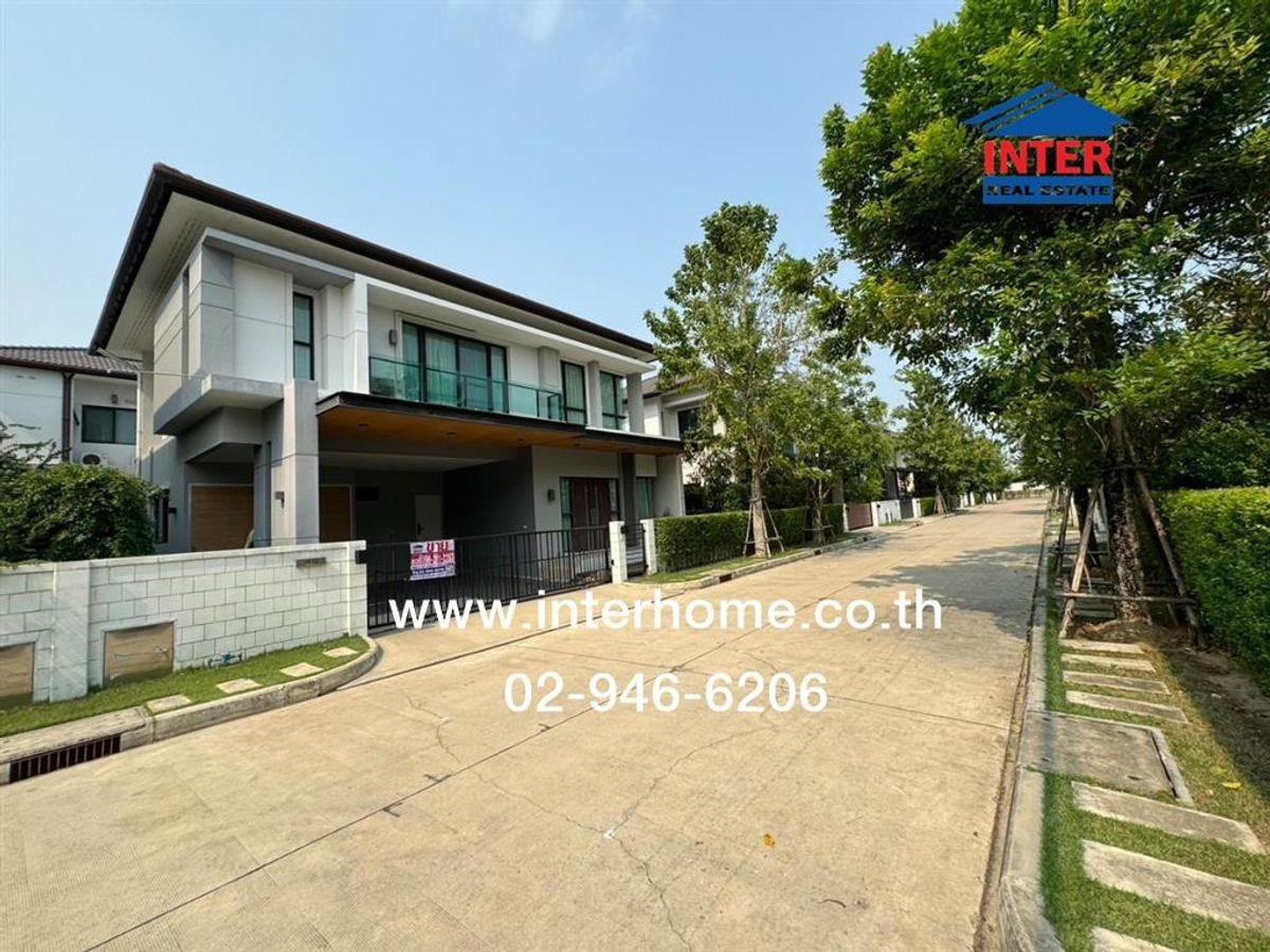 For SaleHouseRathburana, Suksawat : 2 storey detached house, 65.9 sq.w., The City Village Sathorn-Suksawat 3 Soi Suksawat 39 Suksawat Road, Phra Pradaeng, Samut Prakan
