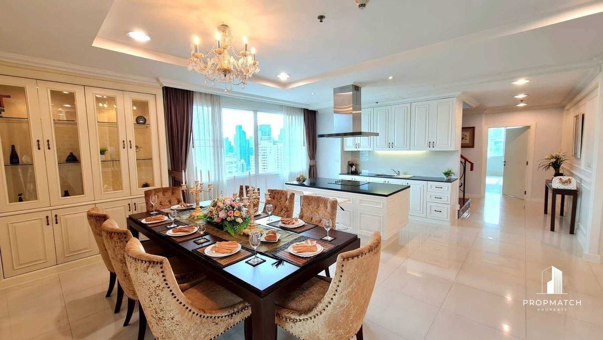 For RentCondoSukhumvit, Asoke, Thonglor : ✨flash deal ✨Piyathip Place Sukhumvit 39 (Duplex 4BED 5BAT Only 220,000 baht per month Tel.0981315848 @PropMatch