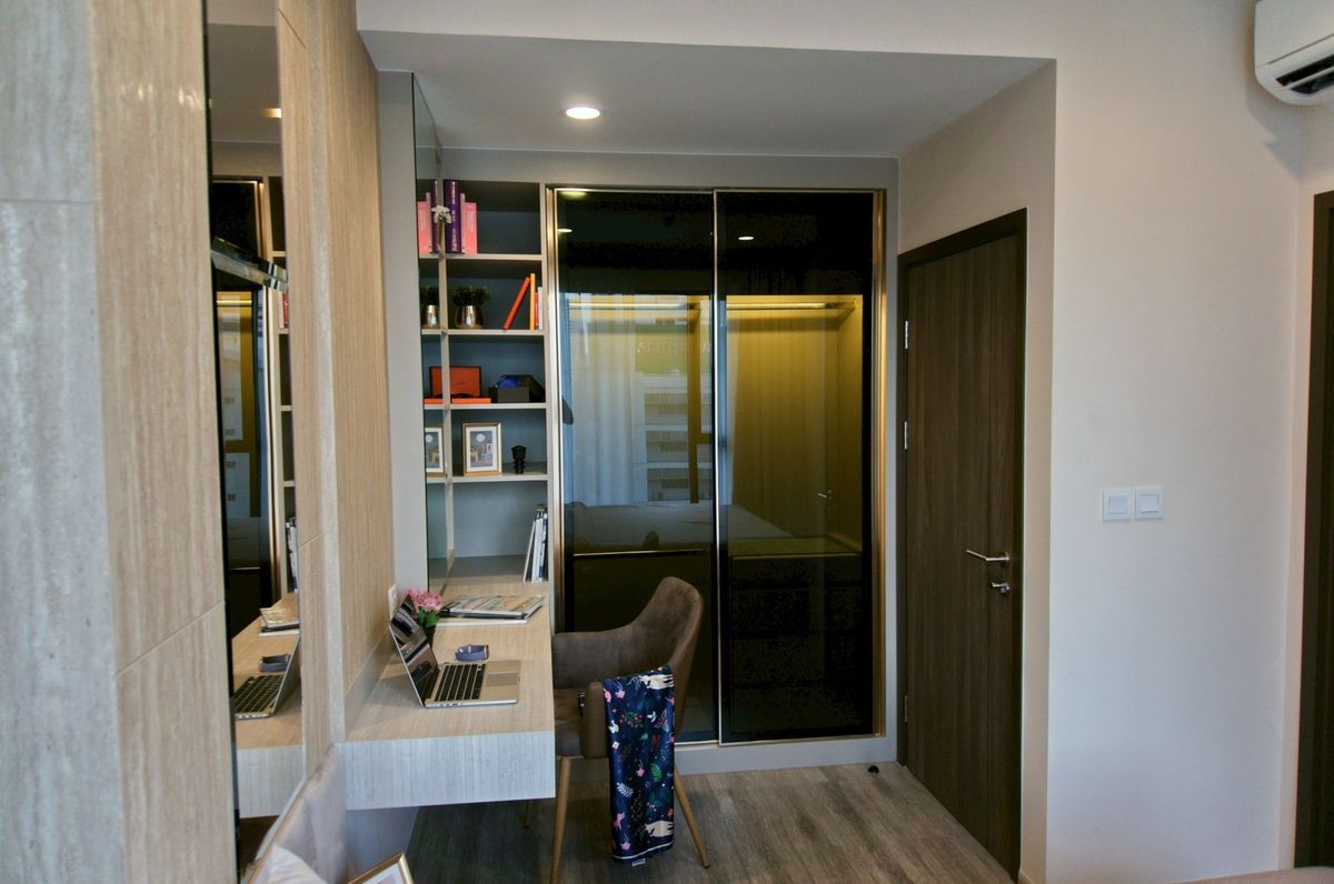 For RentCondoRama9, Petchburi, RCA : For Rent | 34.5 sq.m. 24K.  Beautiful decorations ready to move-in