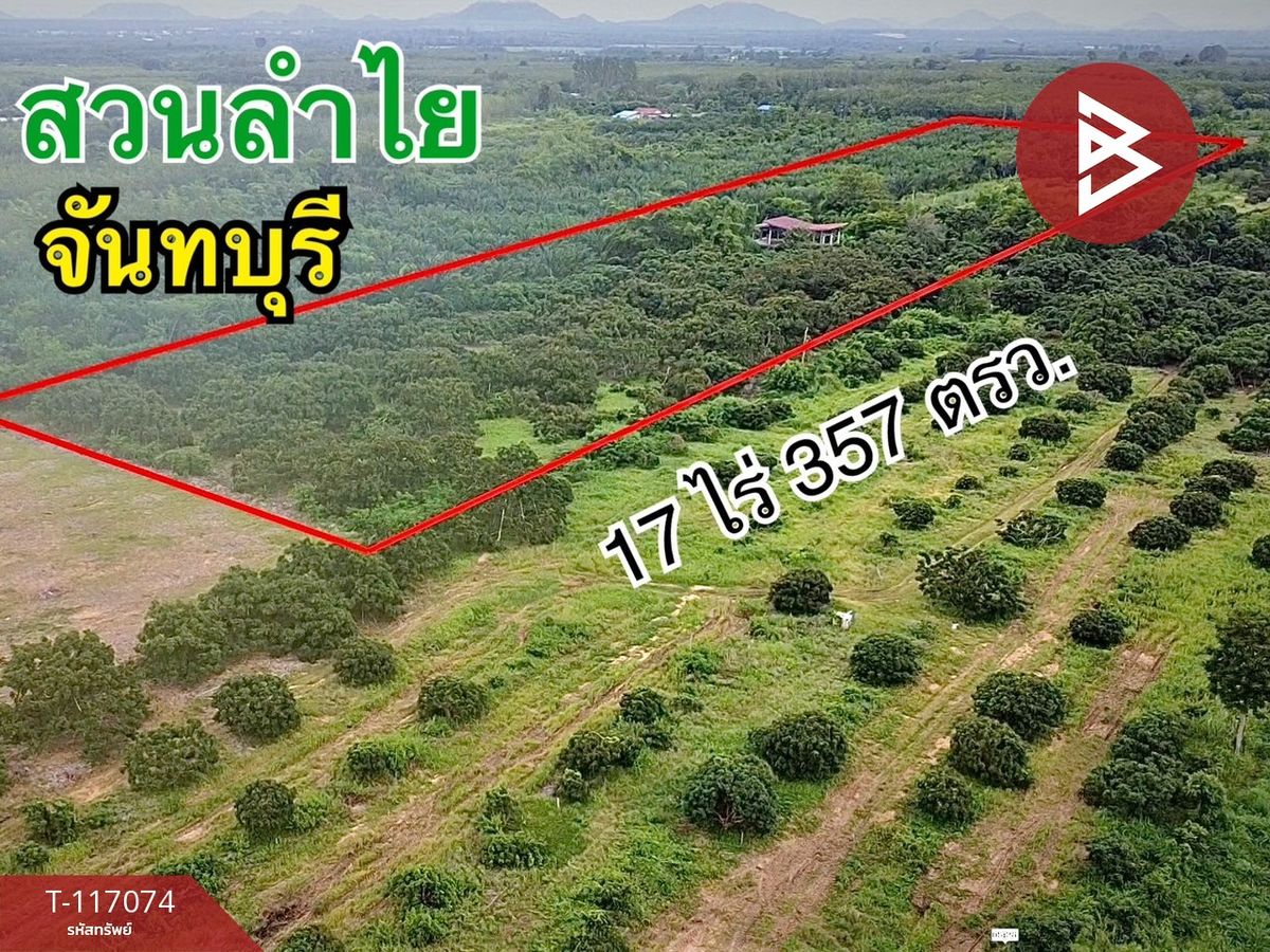 ขายที่ดินจันทบุรี : ขายที่ดินพร้อมสิ่งปลูกสร้าง เนื้อที่ 17 ไร่ 3 งาน 57 ตร.วา สอยดาว จันทบุรี