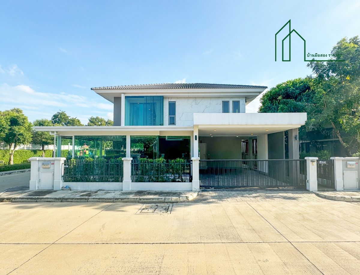 ขายบ้านปทุมธานี รังสิต ธรรมศาสตร์ : บ้านเดี่ยวหลังใหญ่ หมู่บ้านเพอร์เฟคเพลส รังสิต-ทางด่วนบางพูน หลังมุม