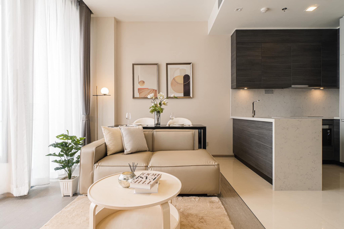 For RentCondoSukhumvit, Asoke, Thonglor : Brand New Luxury Living! 1-BR with Bathtub for Rent @The Esse Asoke. 22nd Floor, Clear View 💎 