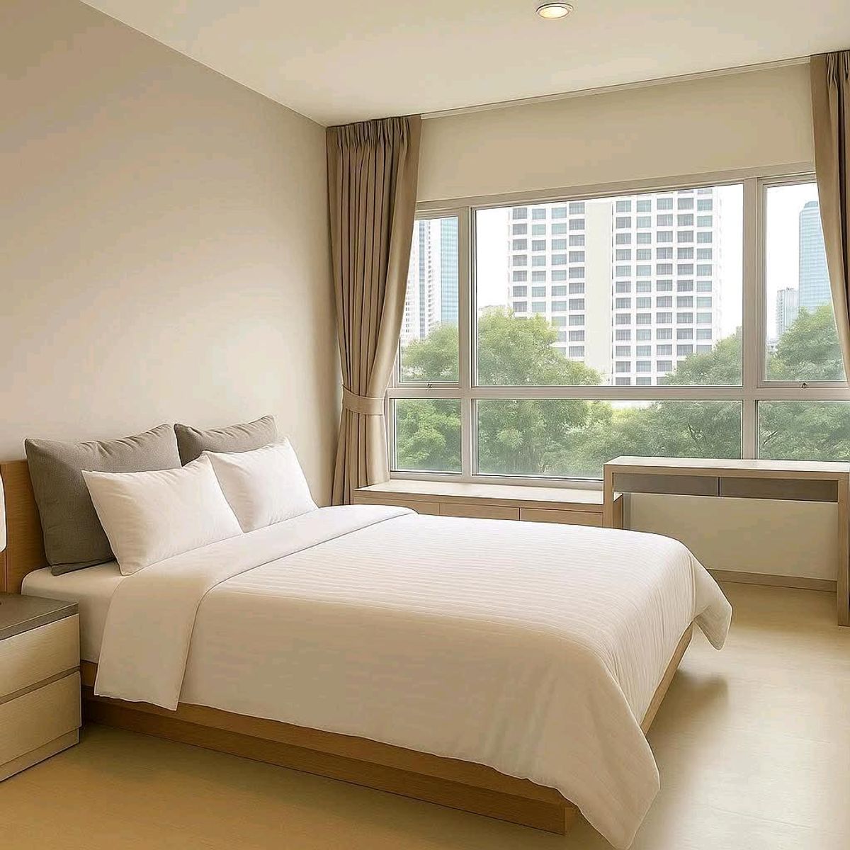 For RentCondoRatchadapisek, Huaikwang, Suttisan : Life Ratchadapisek 2 Bedroom Rental Bedroom Renovated only 400 meters to MRT Huai Khwang