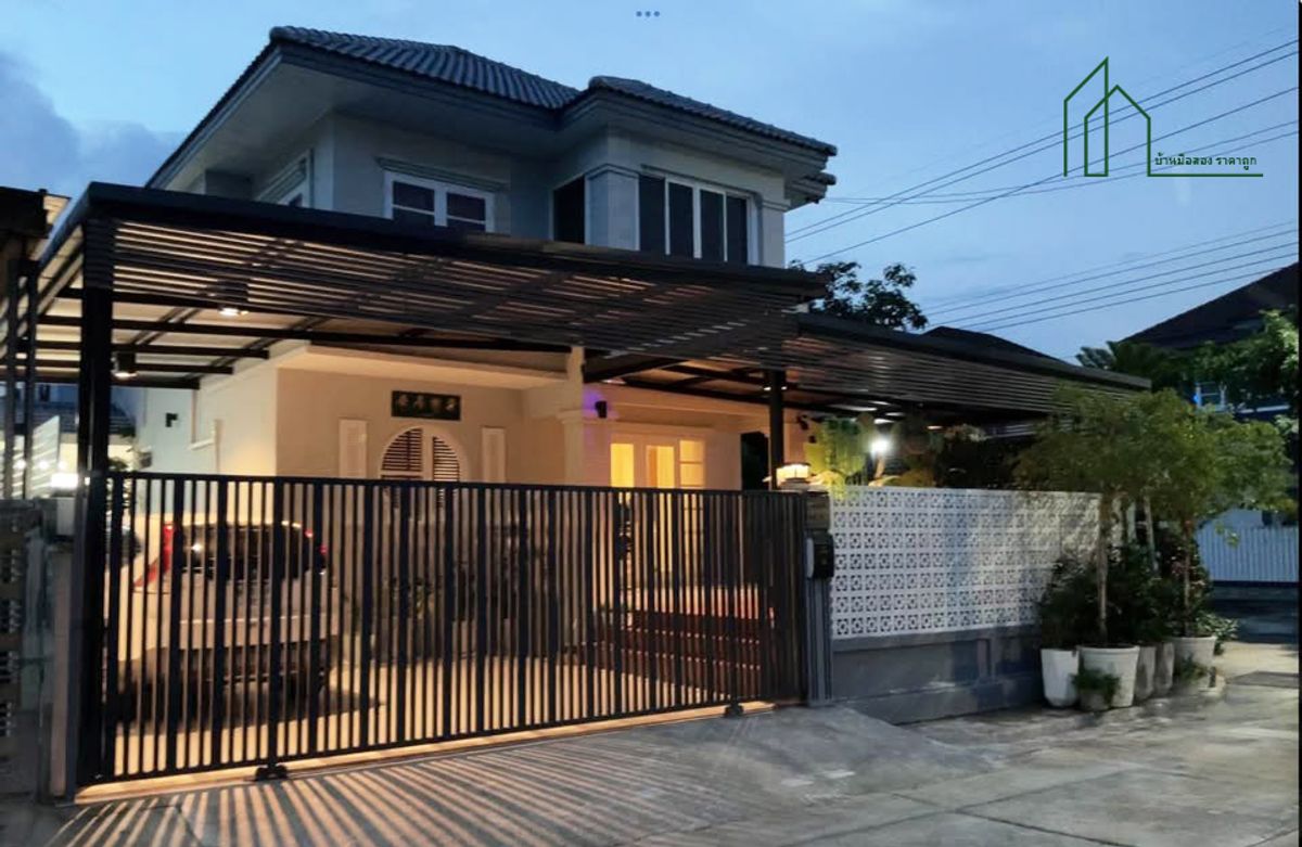 ขายบ้านมีนบุรี-ร่มเกล้า : บ้านเดี่ยว หมู่บ้านการเคหะสุวินทวงศ์ มีนบุรี หลังมุม 