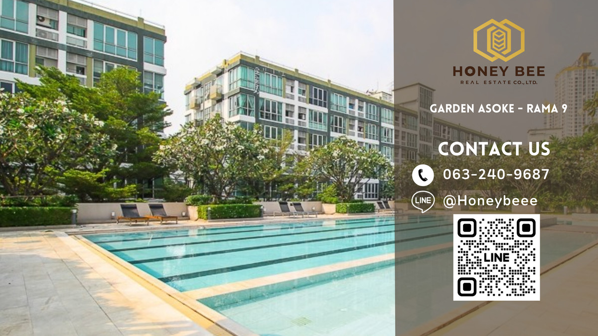 For SaleCondoRama9, Petchburi, RCA : 📣 [For Sale] Urgent sale !! Condo Garden Asoke - Rama 9