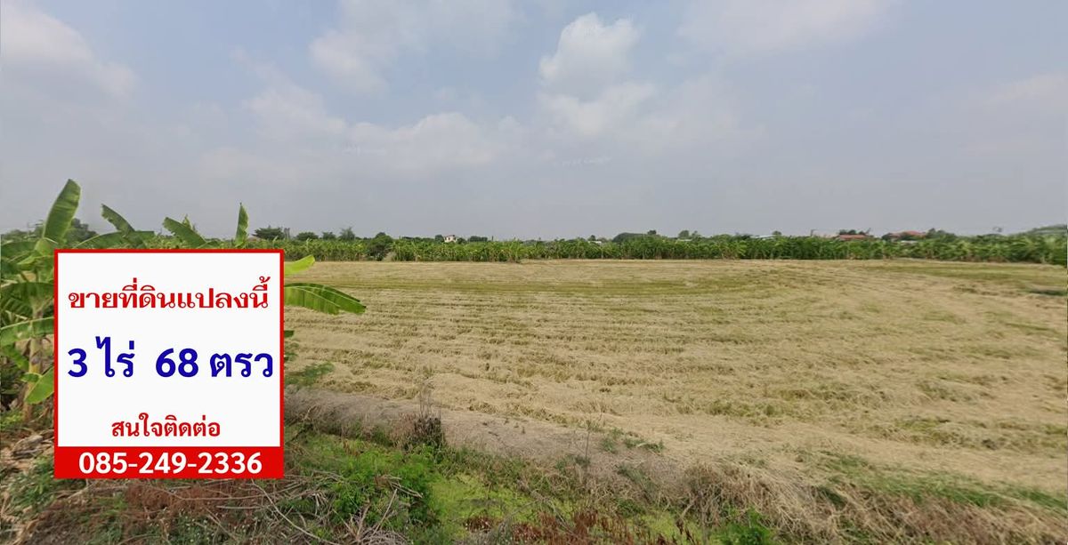 ขายที่ดินนนทบุรี บางใหญ่ บางบัวทอง : ขายที่ดินบางบัวทอง 3ไร่ 68ตรว. 