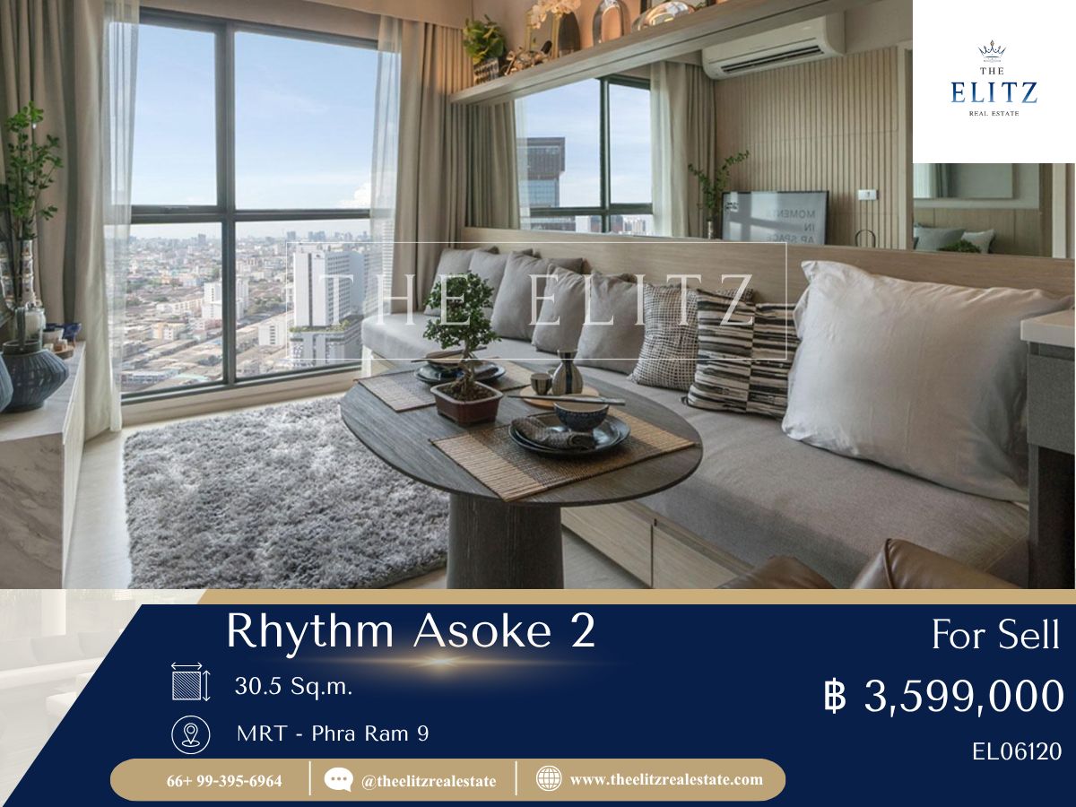 For SaleCondoRama9, Petchburi, RCA : ✨ Take a look at this room and you will start wondering why other places are still selling 💯