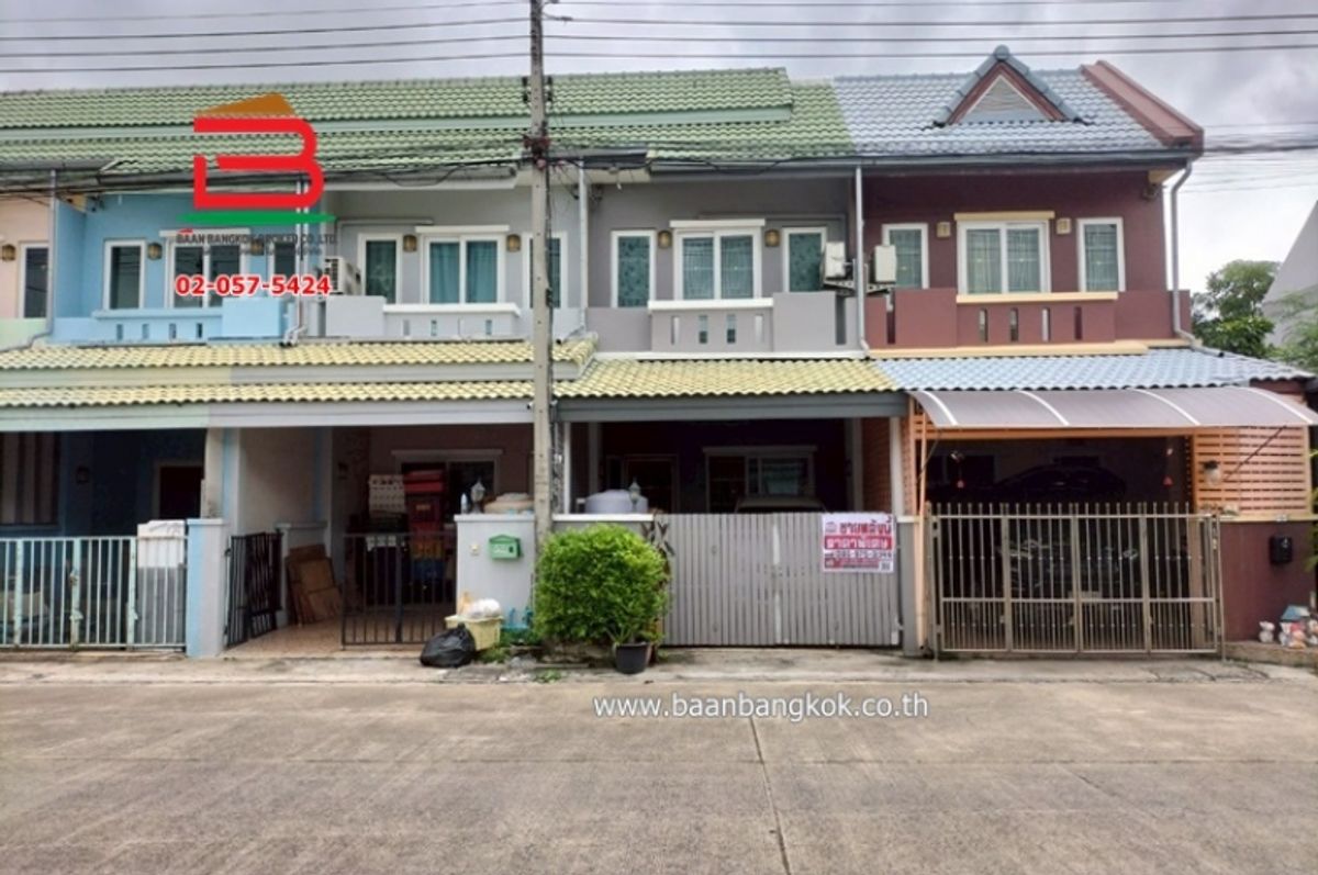 ขายทาวน์โฮมปทุมธานี รังสิต ธรรมศาสตร์ : ทาวน์เฮาส์ หมู่บ้าน สินทรัพย์ 1 เนื้อที่ 17 ตรว. ถนนรังสิต-นครนายก 78 ตำบลบึงยี่โถ อำเภอธัญบุรี จังหวัดปทุมธานี