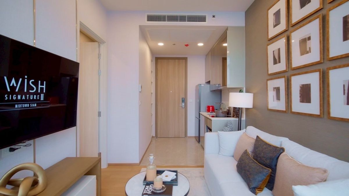 ขายคอนโดราชเทวี พญาไท : คอนโดใกล้ จุฬา สยาม และติด BTS ราชเทวี 1 นอน fully fitted 081-245-7349