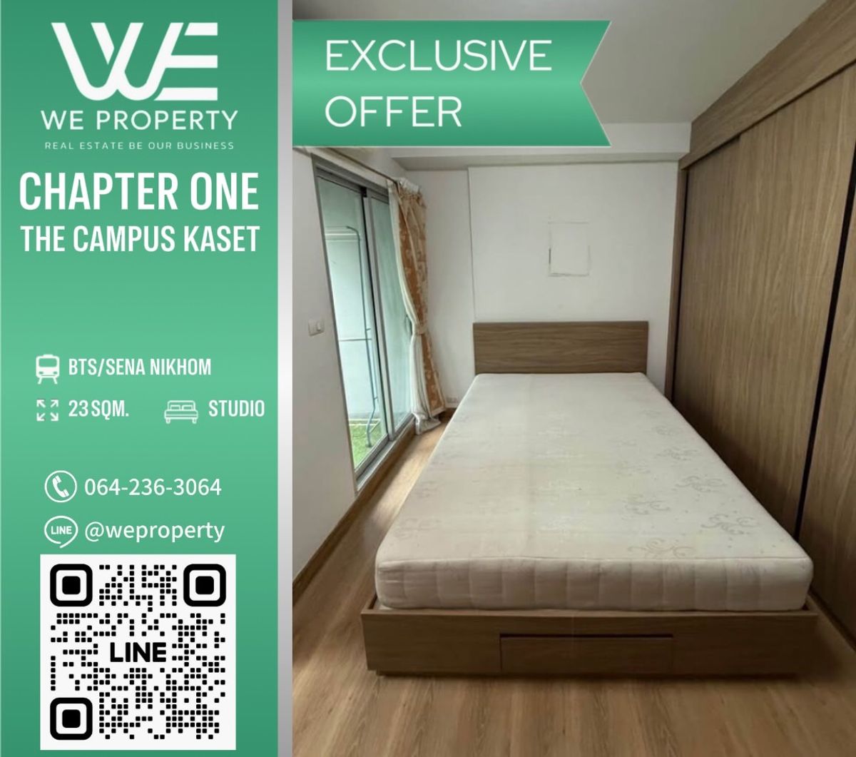 ขายคอนโดเกษตรศาสตร์ รัชโยธิน : ห้องสวยรีโนเวทใหม่ครบ ราคาดีที่สุด!!⭐Chapter One The Campus Kaset (แชปเตอร์วัน เดอะ แคมปัส เกษตร)