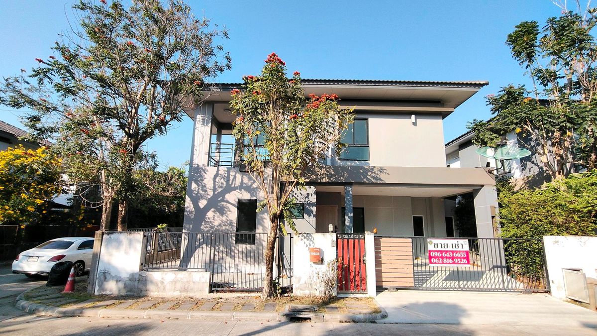 ให้เช่าบ้านพระราม 2 บางขุนเทียน : 🏡 ขาย/เช่า บ้านเดี่ยว โครงการซีรีน พระราม 2 - ท่าข้าม (Zerene Rama 2 - Tha Kham)  หลังมุม ทำเลยดี ต้นๆโครงการ