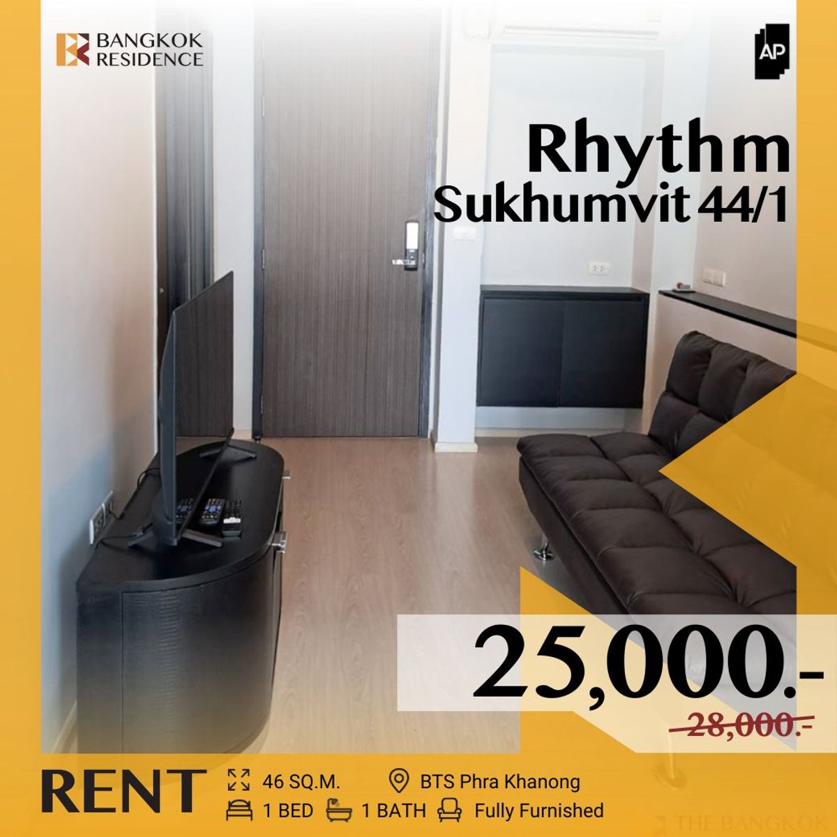 For RentCondoOnnut, Udomsuk : Rhythm Sukhumvit 44/1 ✨ Special unit at an attractive price  near BTS Phra Khanong