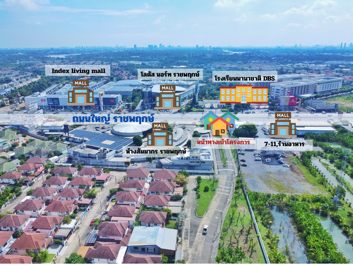 Single house, Ratchaphruek | 5 bedrooms, there is a bedroom near MRT, Bang Rak Yai, near DBS International School. Loading...