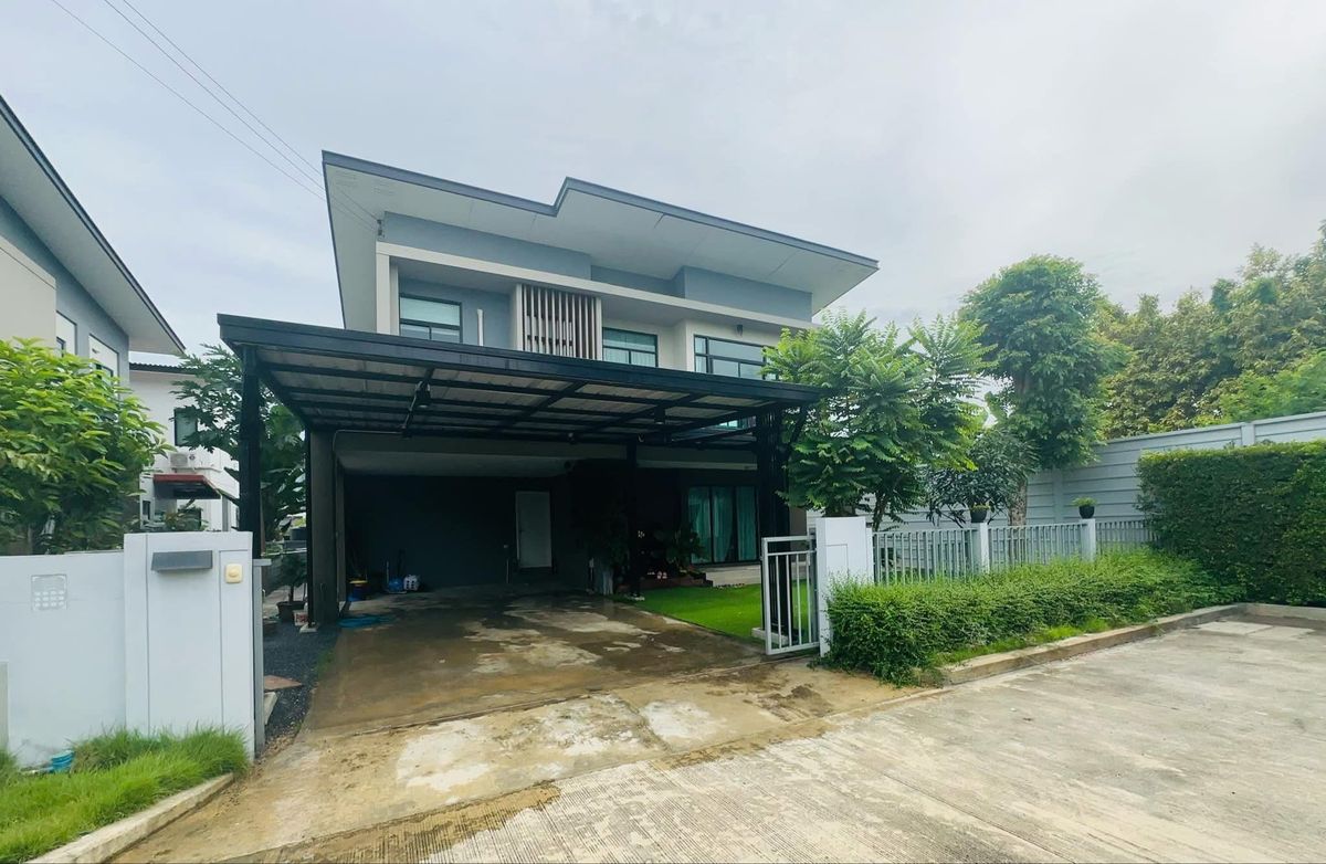 ให้เช่าบ้านพระราม 5 ราชพฤกษ์ บางกรวย : ให้เช่าบ้านเดี่ยว ECO HAUS ปิ่นเกล้า-ศาลายา 4ห้องนอน ใกล้ม.มหิดล,เซ็นทรัลศาลายา