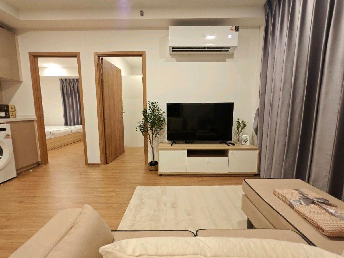 ให้เช่าคอนโดรามคำแหง หัวหมาก : 🔥สำหรับค่าเช่า： The Livin Ramkhamhaeng， 2bed 2 bath， แบรนด์ใหม่， พร้อมที่จะย้ายเข้ามา