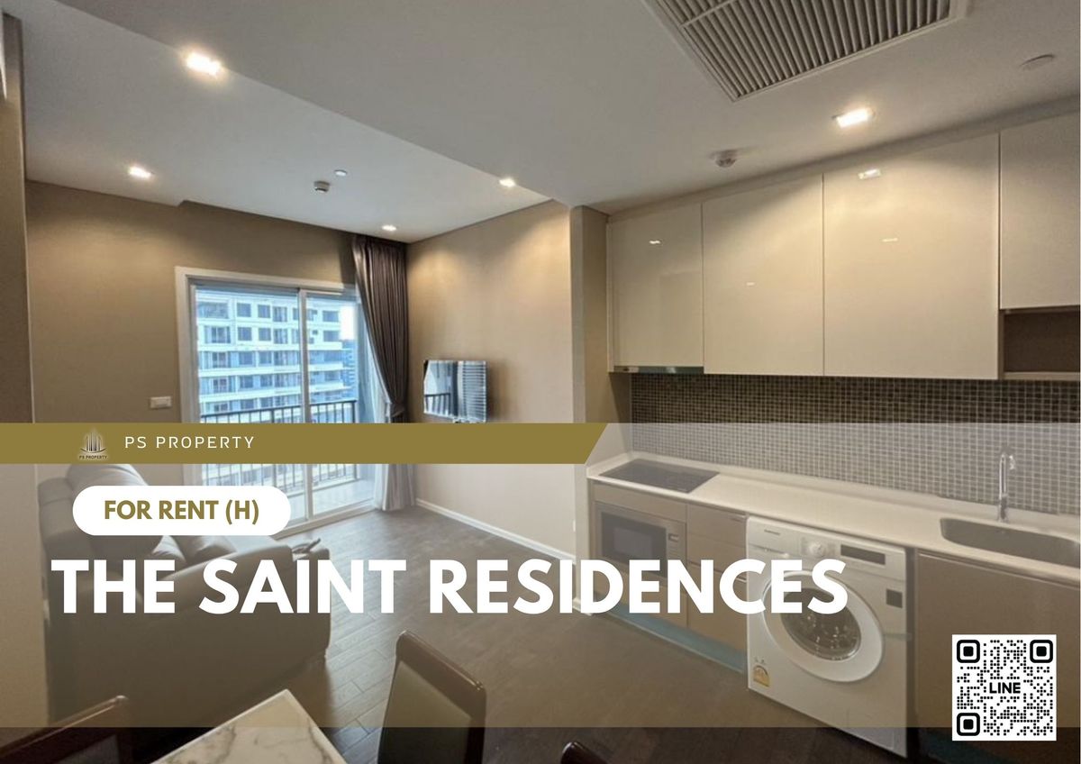 ให้เช่าคอนโดลาดพร้าว เซ็นทรัลลาดพร้าว : ให้เช่า 📍 The Saint Residences 📍 2 ห้องนอน เฟอร์นิเจอร์ และ เครื่องใช้ไฟฟ้าครบ ใกล้ BTS ห้าแยกลาดพร้าว