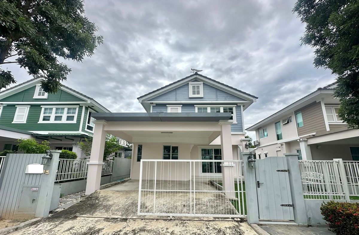 ให้เช่าบ้านบางนา แบริ่ง ลาซาล : ให้เช่า 51ตรวา 3นอน3น้ำ บ้านเดี่ยว 2 ชั้น ชัยพฤกษ์ บางนา กม7