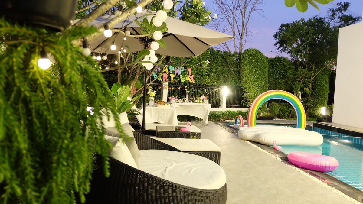 บ้านบางนา แบริ่ง ลาซาล : 🏡 บ้านหรู Pool Villa – Blue Lagoon 2 ✨ หลังมุม พื้นที่สวนกว้าง พร้อมสระว่ายน้ำระบบเกลือ