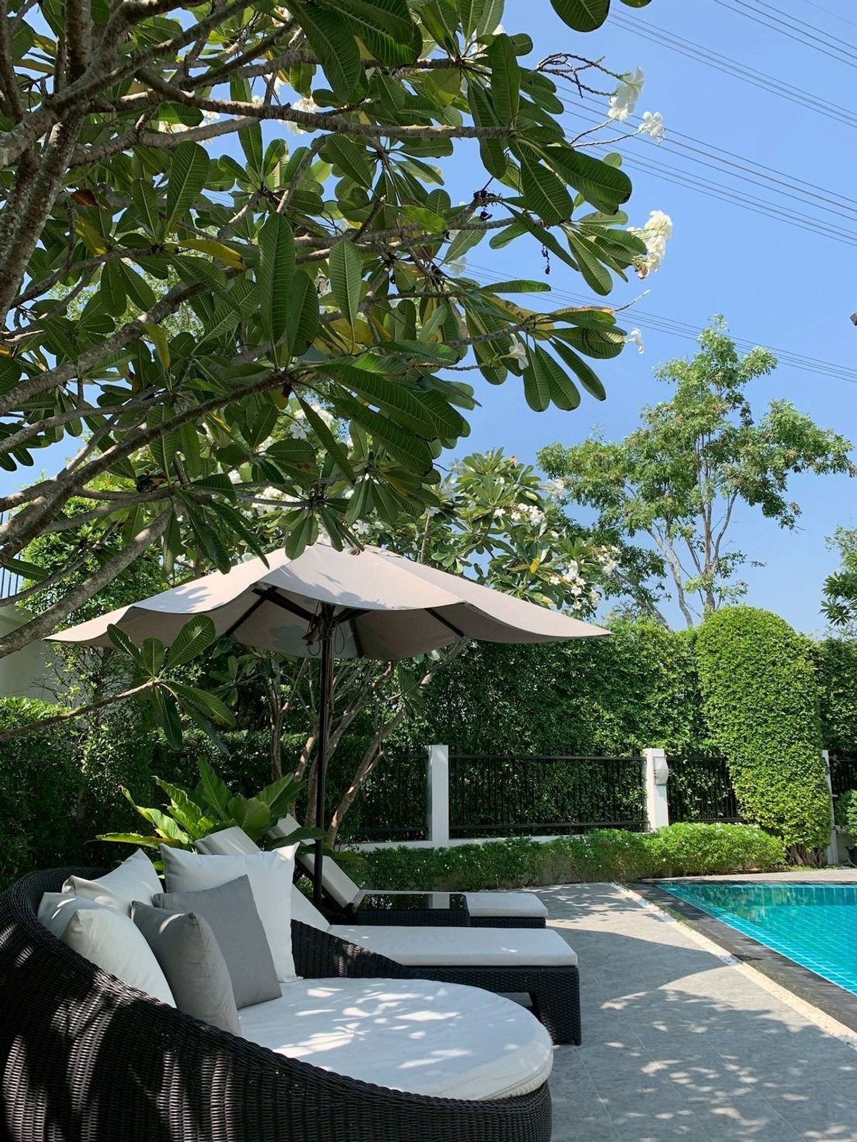 บ้านบางนา แบริ่ง ลาซาล : 🏡 บ้านหรู Pool Villa – Blue Lagoon 2 ✨ หลังมุม พื้นที่สวนกว้าง พร้อมสระว่ายน้ำระบบเกลือ