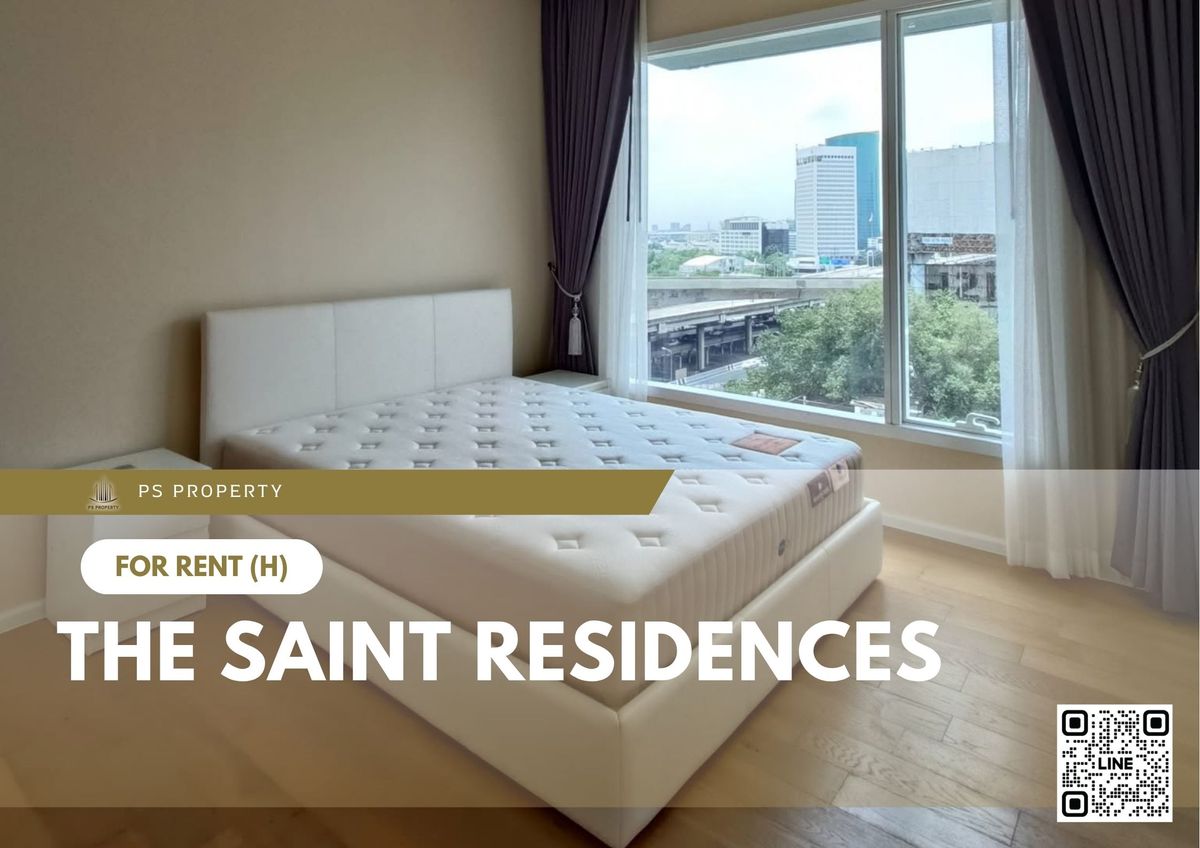 ให้เช่าคอนโดลาดพร้าว เซ็นทรัลลาดพร้าว : ให้เช่า 📍 The Saint Residences 📍 เฟอร์นิเจอร์ และ เครื่องใช้ไฟฟ้าครบ ใกล้ BTS ห้าแยกลาดพร้าว