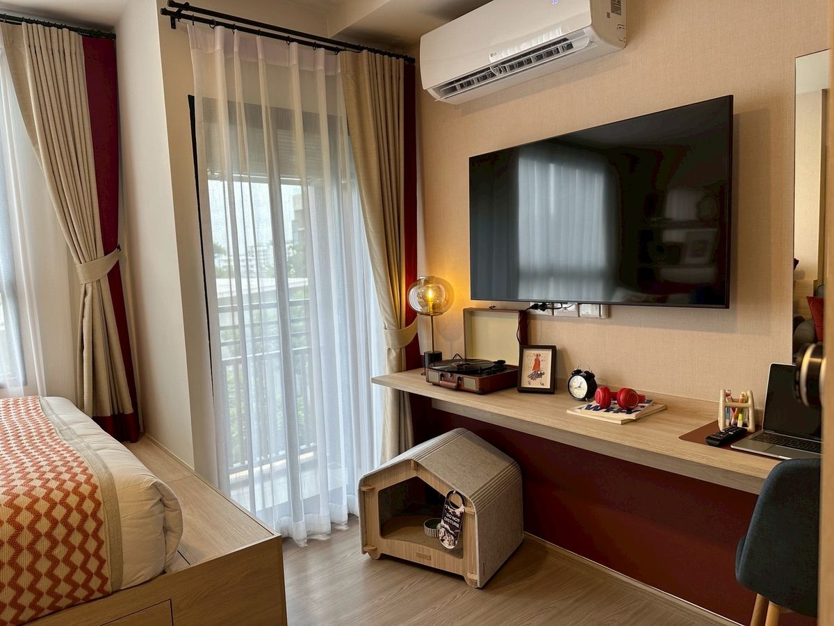 ขายคอนโดสมุทรปราการ สำโรง : คอนโดเลี้ยงน้อง😺🐶  𝐓𝐡𝐞 𝐌𝐮𝐯𝐞 𝐒𝐮𝐤𝐡𝐮𝐦𝐯𝐢𝐭 𝟏𝟎𝟕 ห้องแต่งครบ เฟอร์+เครื่องใช้ไฟฟ้า ส่วนลดจัดเต็ม รับประกันการันตีราคาดีที่สุด💯📱092-8088899