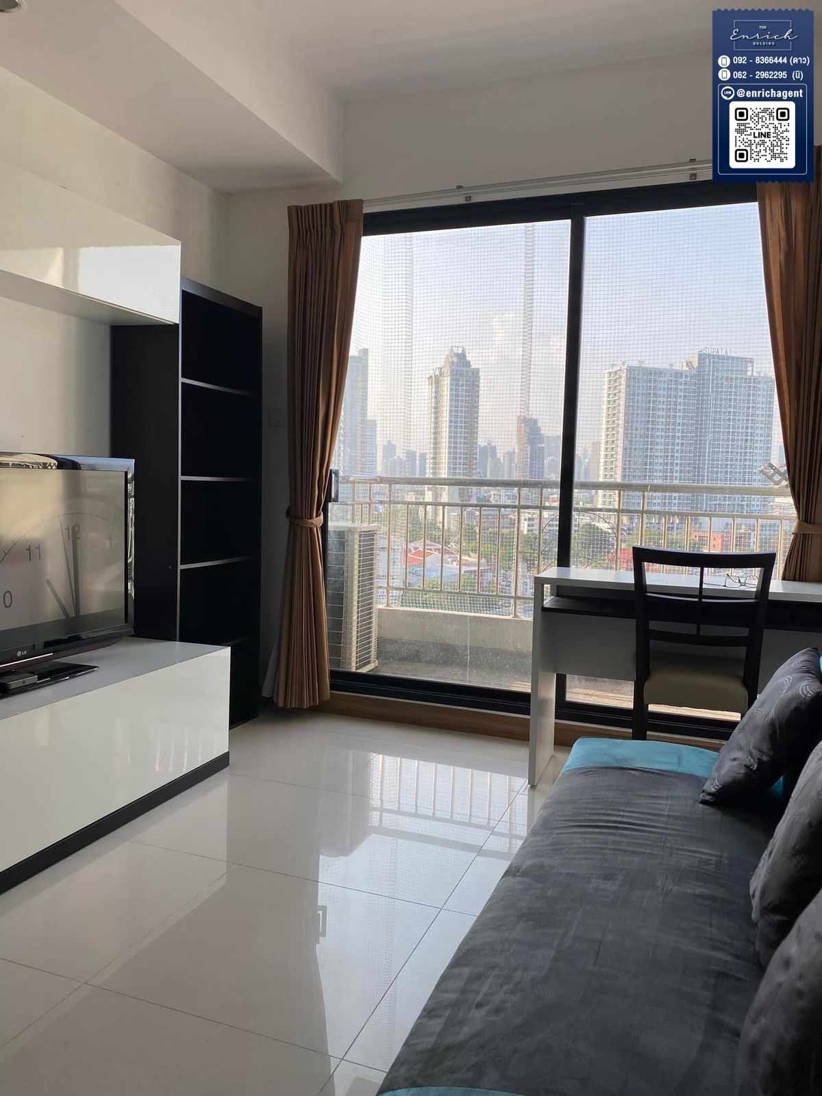 For RentCondoRama3 (Riverside),Satupadit : 💙 Rent a Supalai Premier Ratchada-Narathiwas-Sathorn. Completely ready to move in. 💙 Tel. 062-2962295.