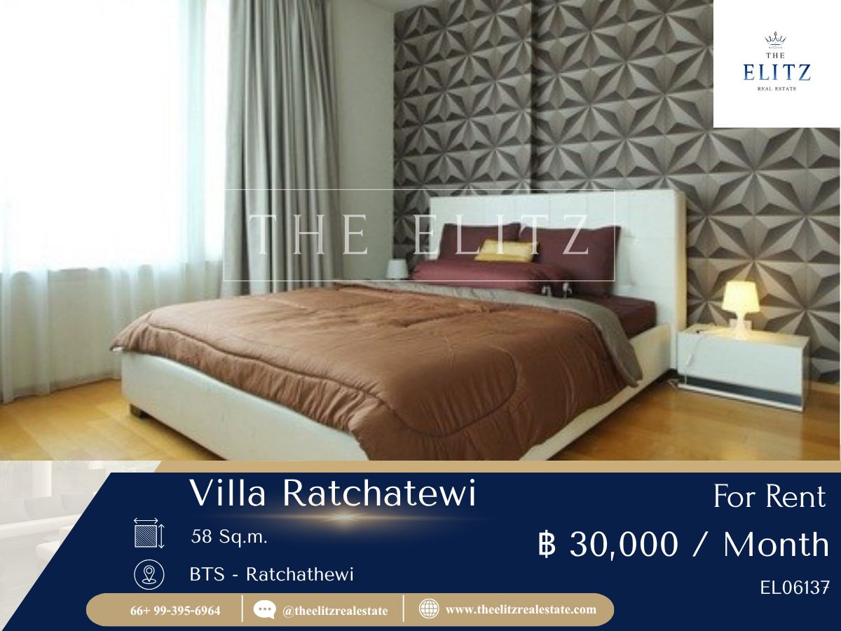 For RentCondoRatchathewi,Phayathai : ✨ Luxury location in the heart of Villa RachaTewi. This room is not just ready. But ready for you to decide immediately 🎉