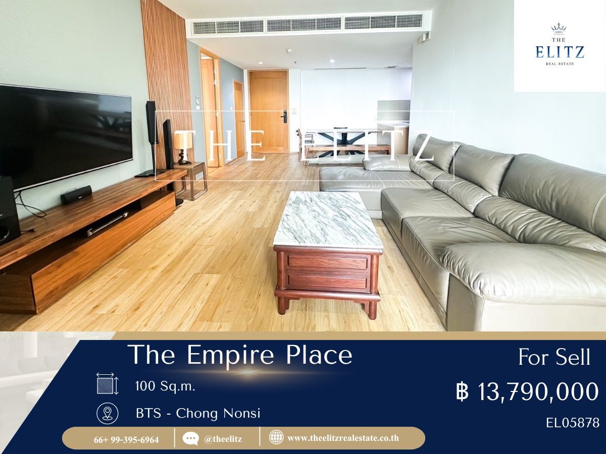 ขายคอนโดสาทร นราธิวาส : ✨ อยู่คอนโด แต่ฟีลเหมือนอยู่คฤหาสน์บนฟ้า The Empire Place ห้องใหญ่ ฟังก์ชันจัดเต็ม ✔