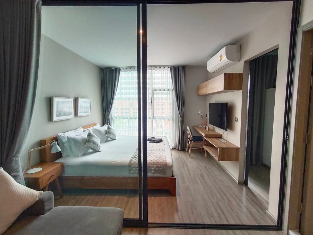 For RentCondoSukhumvit, Asoke, Thonglor : (For rent) 🟢Condo RHYTHM Ekkamai I 1-BR, fully furnished + electrical appliances ㅡ Near 🚆BTS Ekkamai