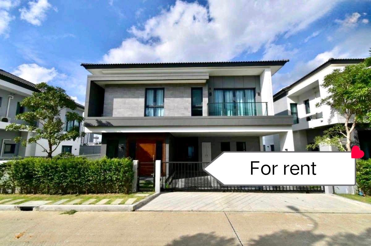 ให้เช่าบ้านบางนา แบริ่ง ลาซาล : 🔥🔥 House for Rent The City Bangna new project 🔥🔥 Nearby Mega bangna 