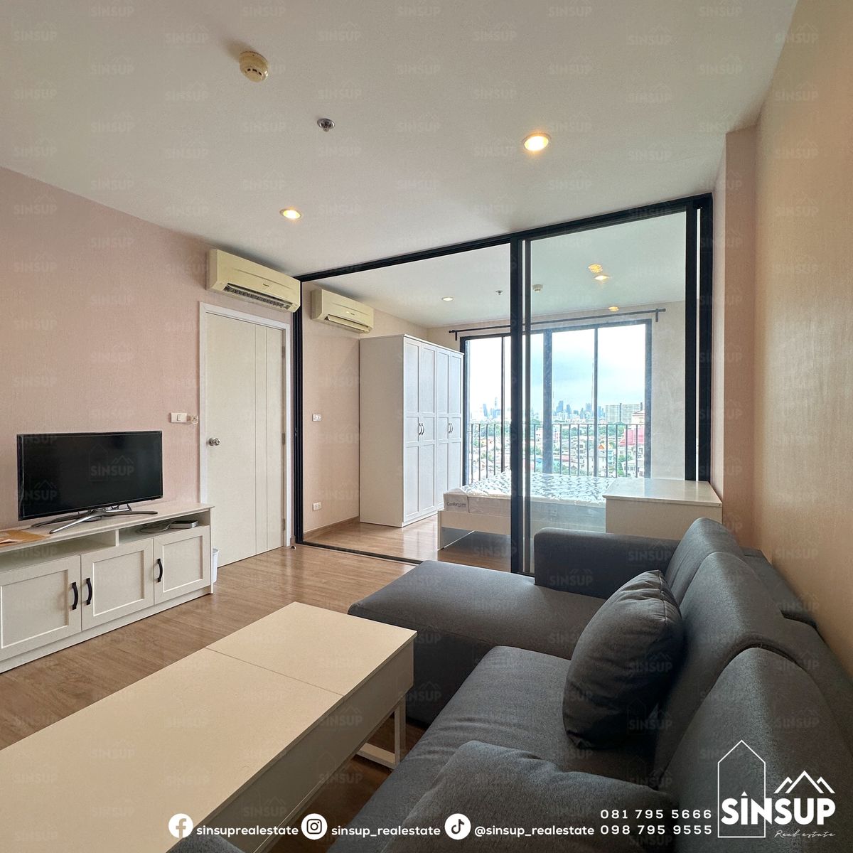 For RentCondoBang Sue, Wong Sawang, Tao Pun : 🏙 For Rent – 𝐓𝐡𝐞 𝐓𝐫𝐞𝐞 𝐈𝐧𝐭𝐞𝐫𝐜𝐡𝐚𝐧𝐠𝐞 | 1 Bedroom 36 SQ.M. | 9th Floor | Fully Furnished
