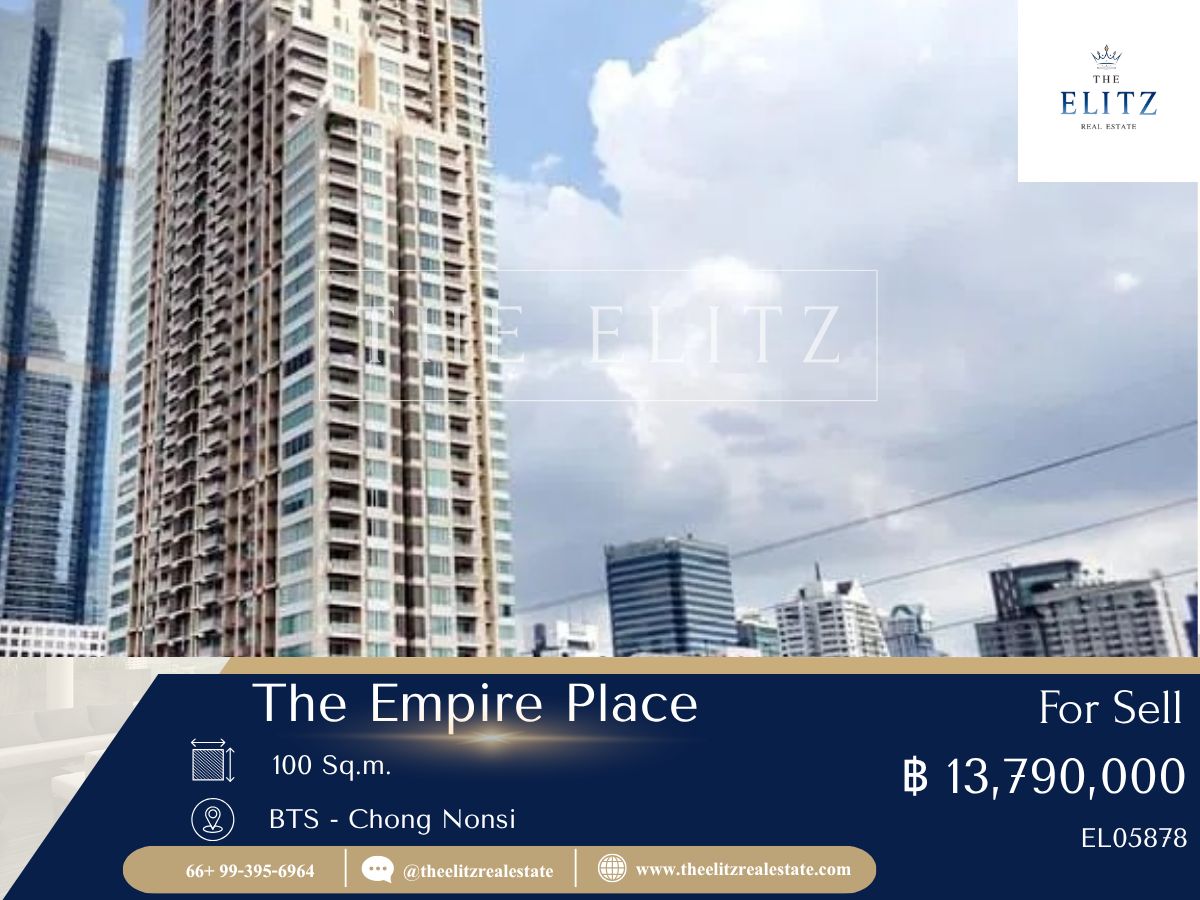 ขายคอนโดสาทร นราธิวาส : ✨ อยู่คอนโด แต่ฟีลเหมือนอยู่คฤหาสน์บนฟ้า The Empire Place ห้องใหญ่ ฟังก์ชันจัดเต็ม ✔