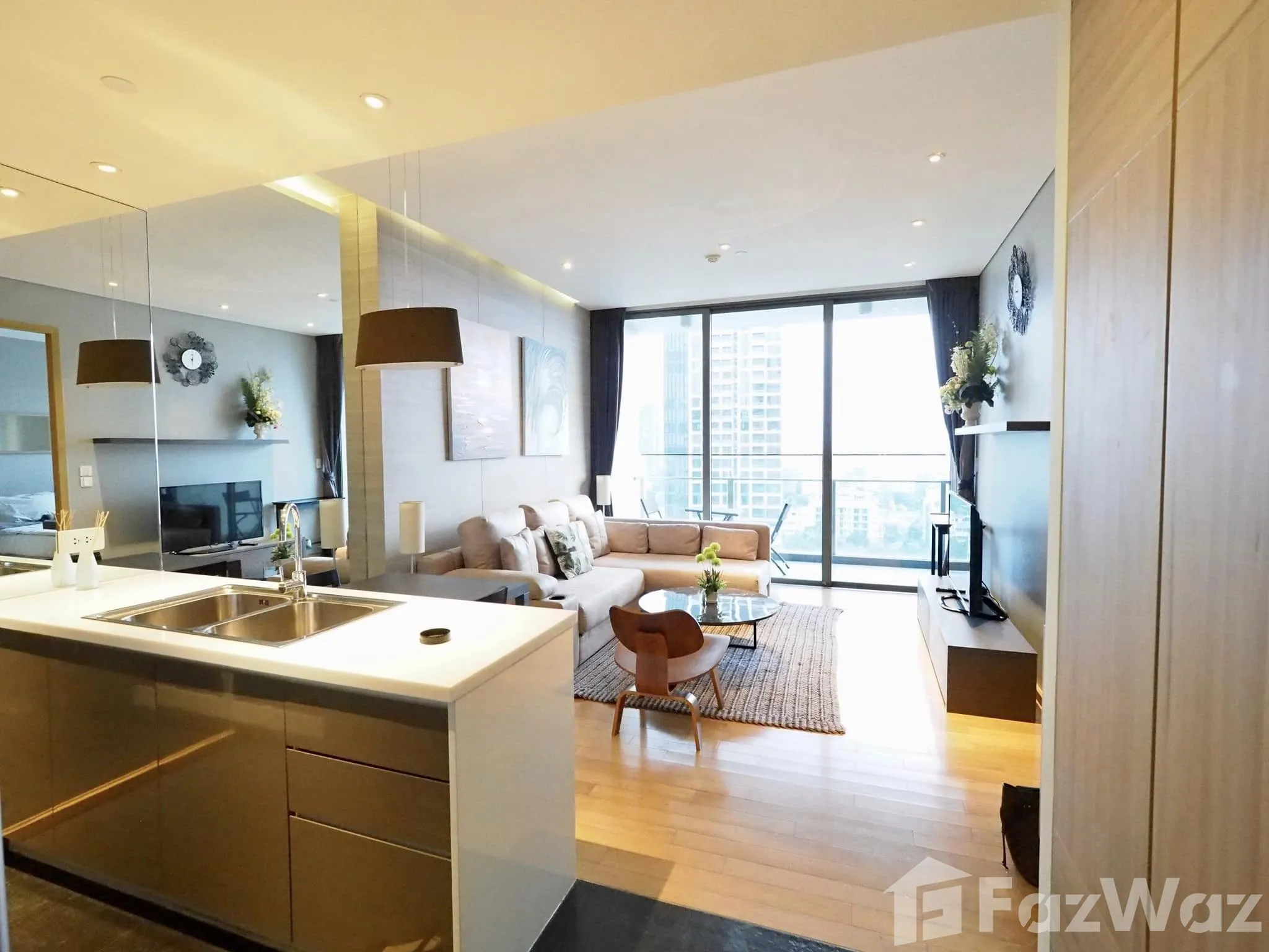 For RentCondoSukhumvit, Asoke, Thonglor : 1 Bedroom Condo for rent at Aequa Sukhumvit 49 U1674118