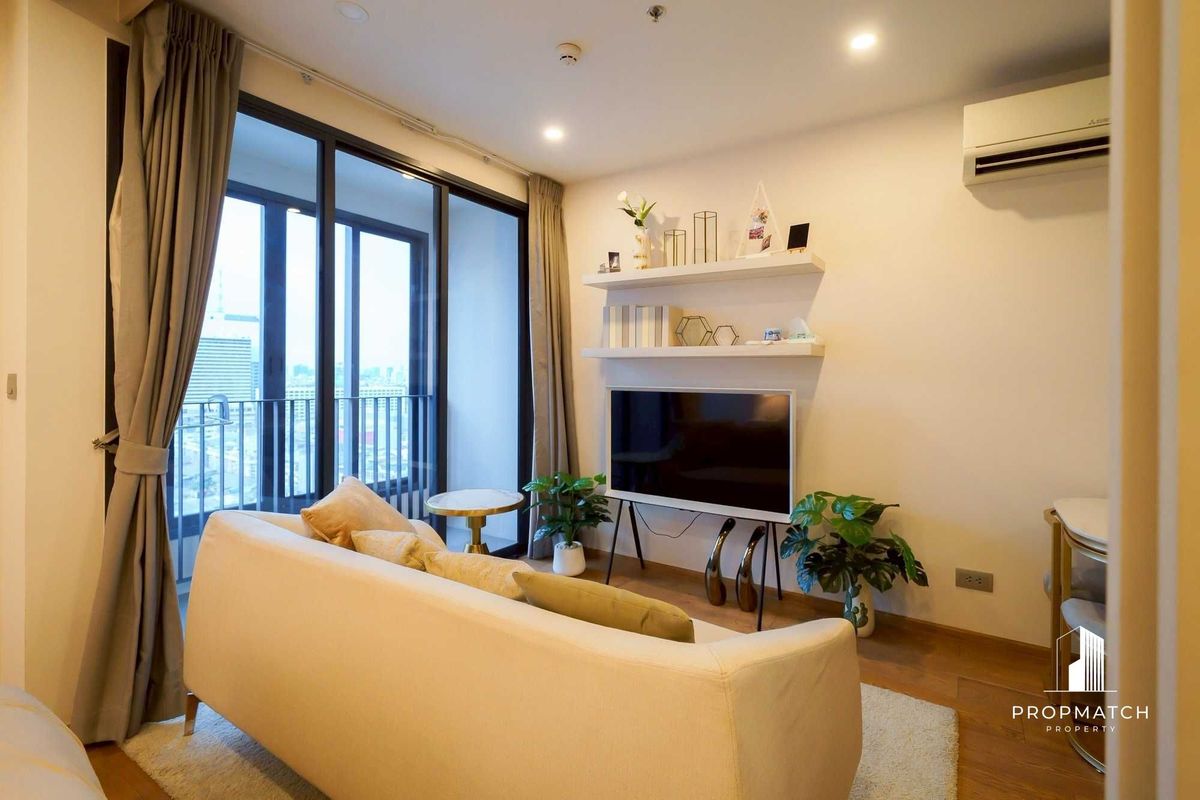 ให้เช่าคอนโดราชเทวี พญาไท : ✨Flash Deal ✨Q Chidlom( 1Bed 1Bath 45SQM.) แต่งครบพร้อมอยู่ !! เพียง 32,000บาทต่อเดือน Tel.0981315848 @propmatch