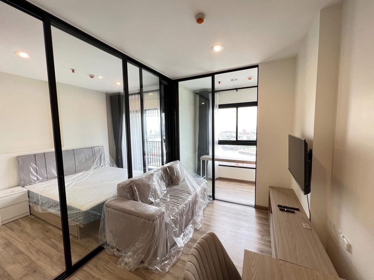 For RentCondoWongwianyai, Charoennakor : Rent RR517 Niche Mono Charoen Nakorn. Beautiful room, complete furniture. View of the Chao Phraya River, near the Thonburi BTS BTS