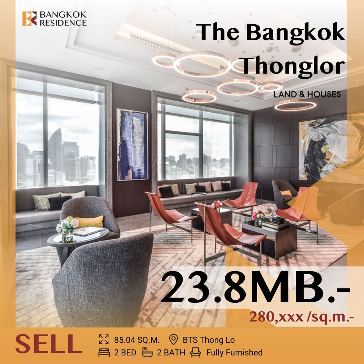 For SaleCondoSukhumvit, Asoke, Thonglor :  💎 Rare Unit! High-Yield Luxury in a Prime Neighborhood, The Bangkok Thonglor Near BTS Thong lo 