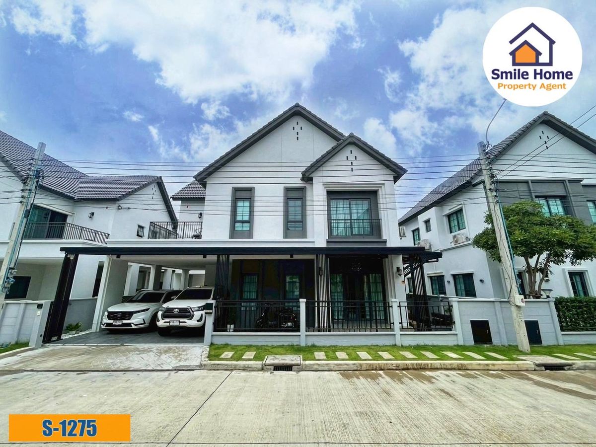For SaleHouseBangna, Bearing, Lasalle : Centro Bangna, detached house, ready  Decorate the built -in