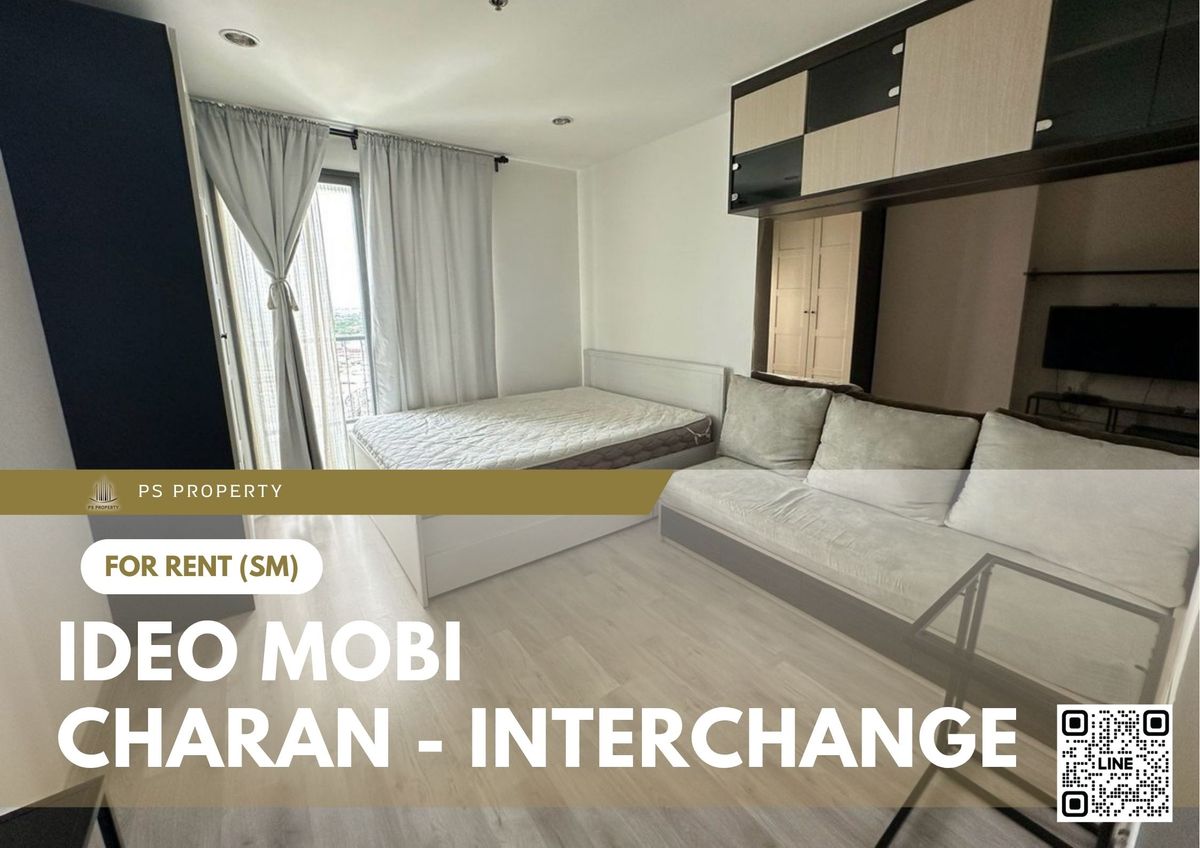 ให้เช่าคอนโดปิ่นเกล้า จรัญสนิทวงศ์ : ให้เช่า ✨ IDEO Mobi Charan - Interchange ✨ เฟอร์นิเจอร์ และ เครื่องใช้ไฟฟ้าครบ ใกล้ MRT บางขุนนนท์