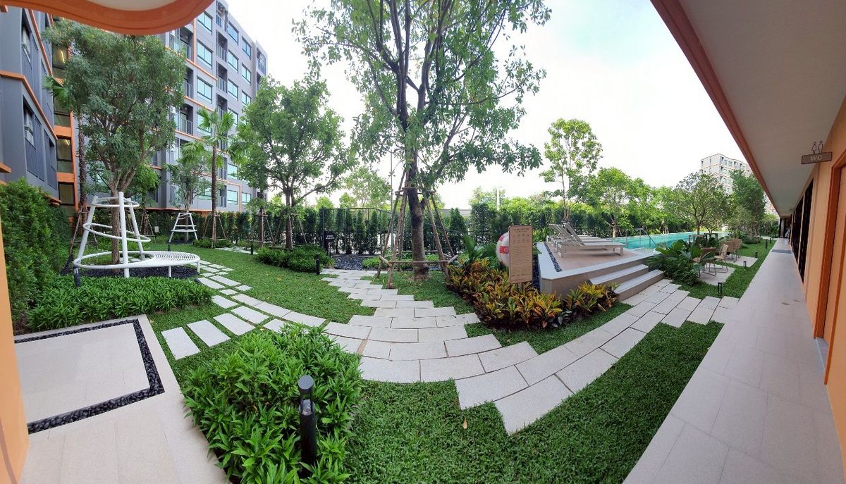 For SaleCondoPattaya, Bangsaen, Chonburi : 🌤 Wake up in the morning co-working ☕ Cool swimming. 🌿 This life is available at Dcondo Sense, Bangsaen.