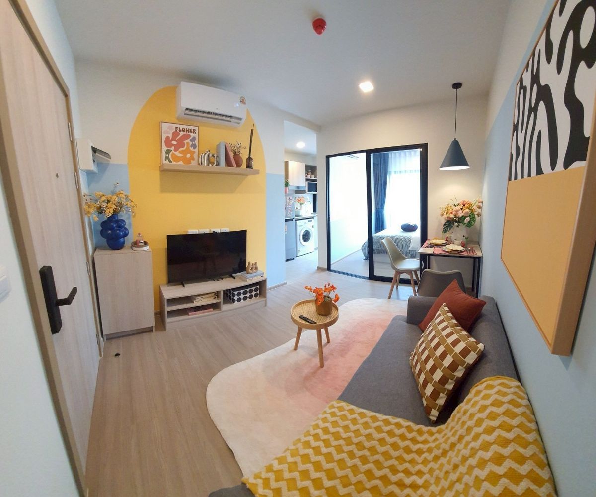 For SaleCondoPattaya, Bangsaen, Chonburi : 📍Dcondo Sense, Bangsaen, starting at only 1.69, deleted 🛏 Condo with 25 sq.m. Renting is easy